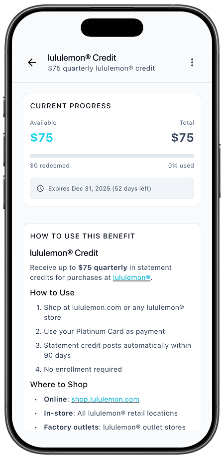 Benefit usage advice